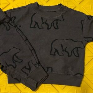 Carter's Gray Bear Print Sweatshirt